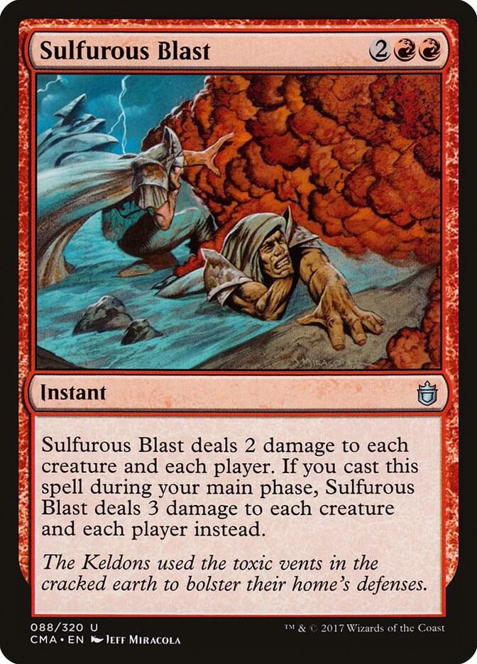 Sulfurous Blast 88 card from Commander Anthology