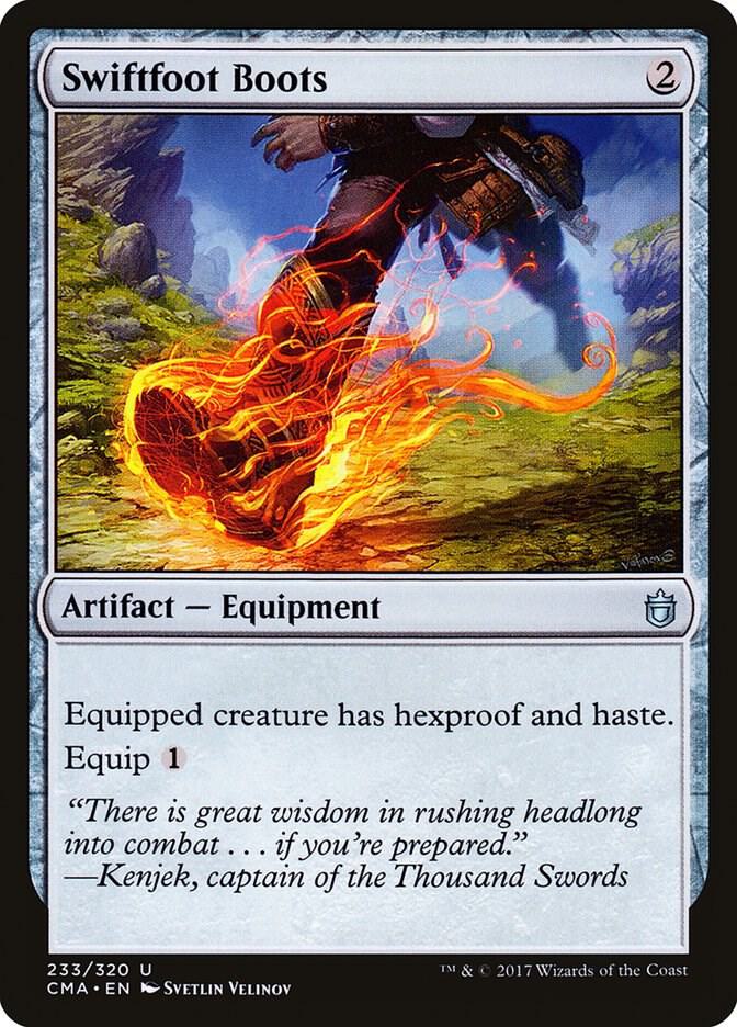 Swiftfoot Boots 233 card from Commander Anthology
