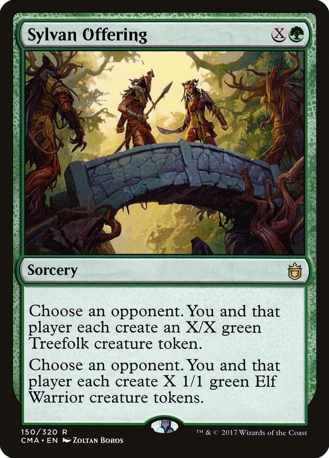 Sylvan Offering 150 card from Commander Anthology