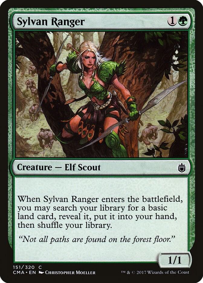 Sylvan Ranger 151 card from Commander Anthology