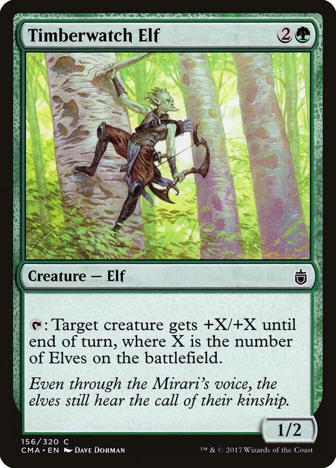 Timberwatch Elf 156 card from Commander Anthology