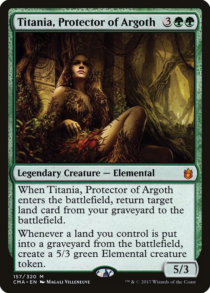 Titania, Protector of Argoth 157 card from Commander Anthology