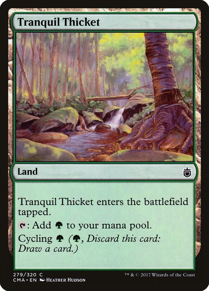 Tranquil Thicket 279 card from Commander Anthology