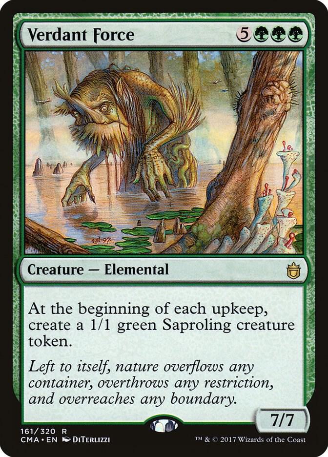 Verdant Force 161 card from Commander Anthology