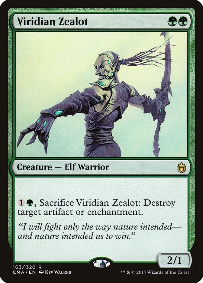 Viridian Zealot 163 card from Commander Anthology