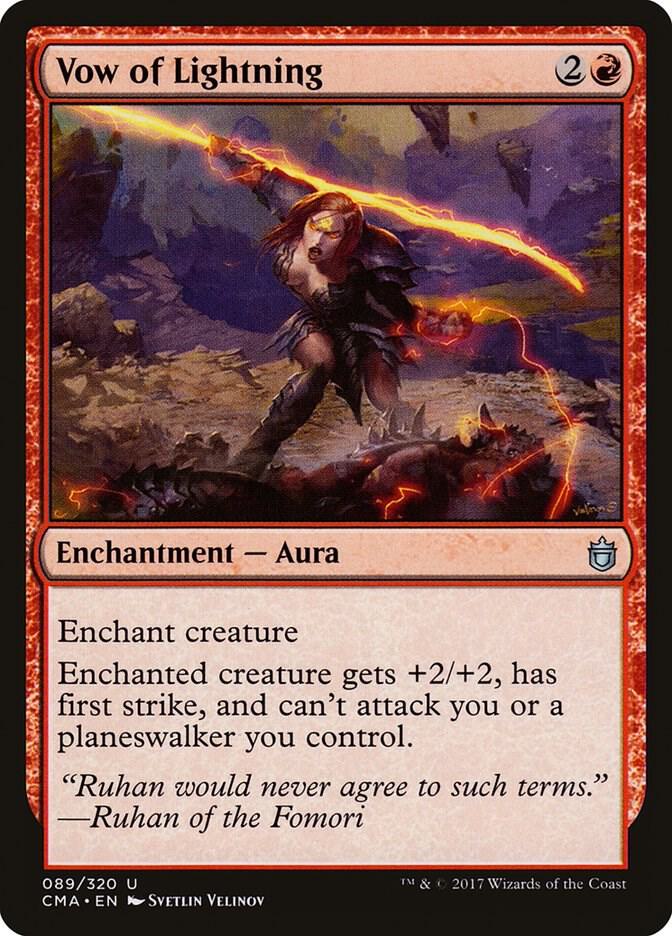 Vow of Lightning 89 card from Commander Anthology