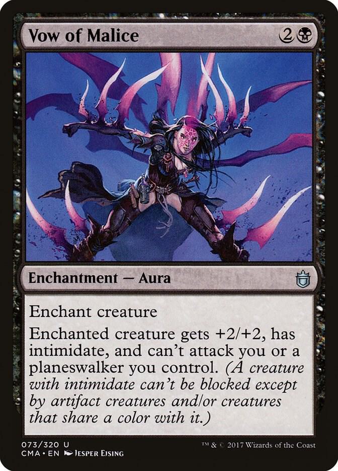 Vow of Malice 73 card from Commander Anthology