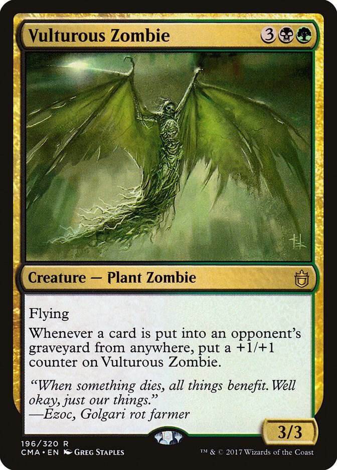 Vulturous Zombie 196 card from Commander Anthology