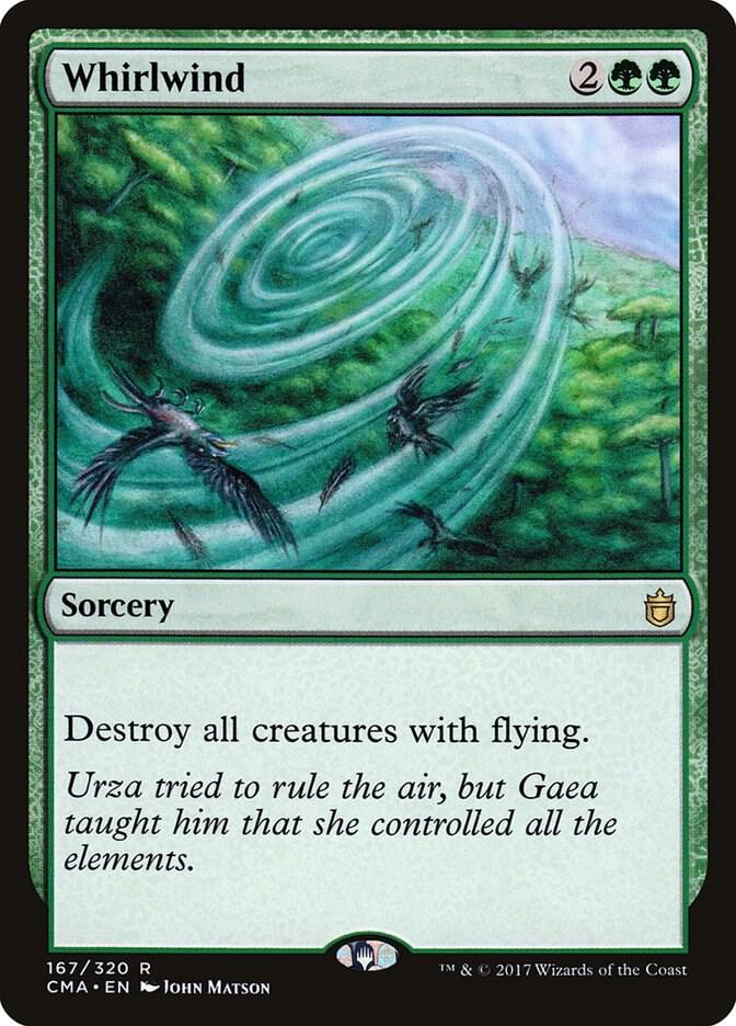 Whirlwind 167 card from Commander Anthology
