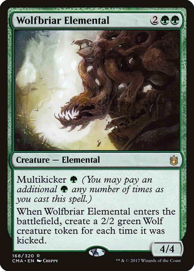 Wolfbriar Elemental 168 card from Commander Anthology
