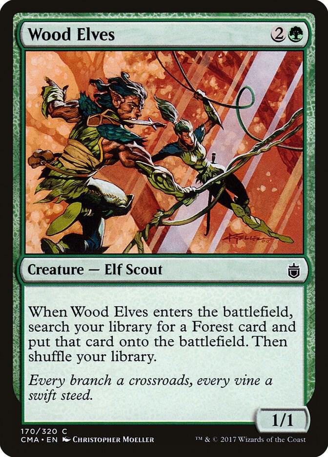 Wood Elves 170 card from Commander Anthology