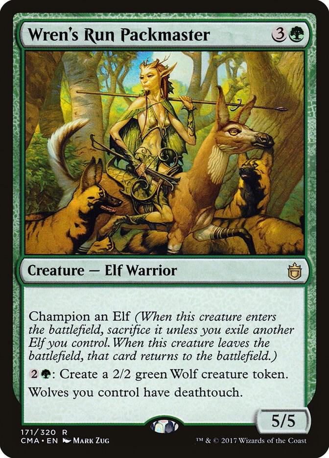 Wren's Run Packmaster 171 card from Commander Anthology