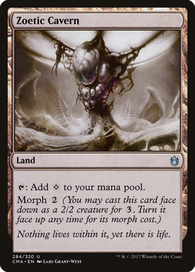 Zoetic Cavern 284 card from Commander Anthology