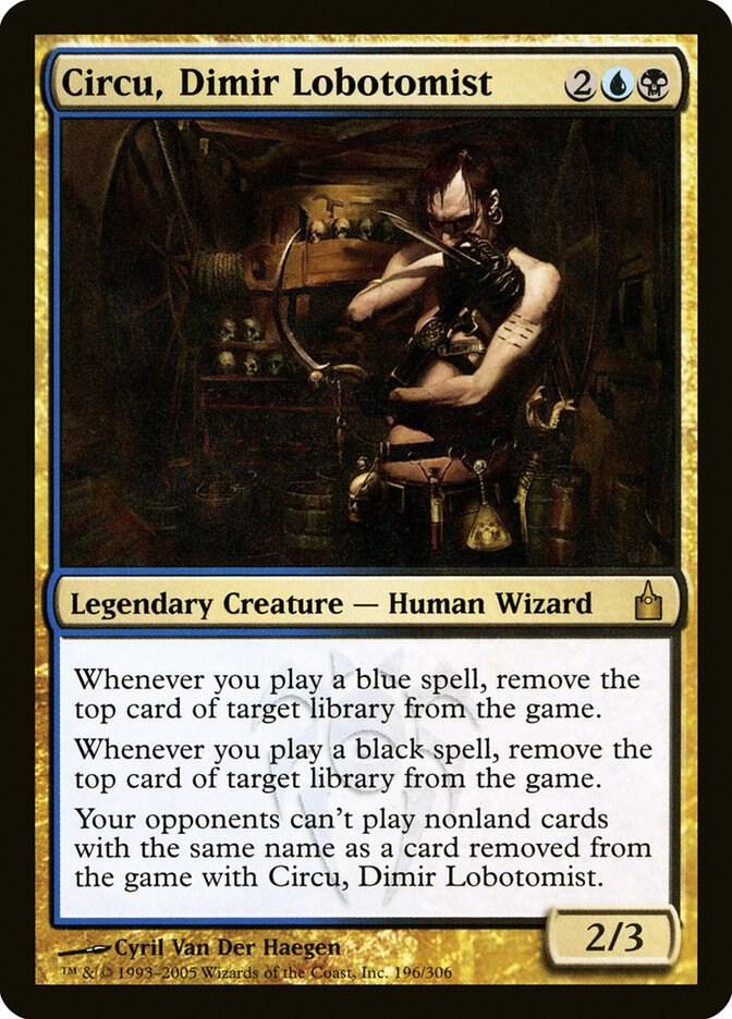 Circu, Dimir Lobotomist 196 card from Ravnica: City of Guilds