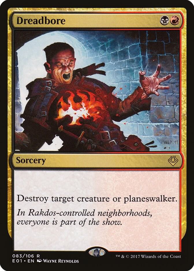 Dreadbore 83 card from Archenemy: Nicol Bolas