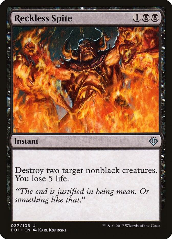 Reckless Spite 37 card from Archenemy: Nicol Bolas