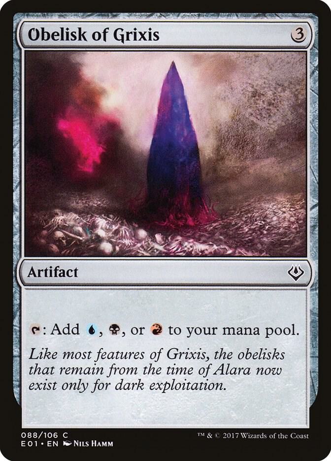 Obelisk of Grixis 88 card from Archenemy: Nicol Bolas