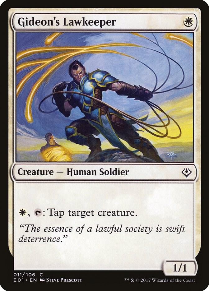Gideon's Lawkeeper 11 card from Archenemy: Nicol Bolas