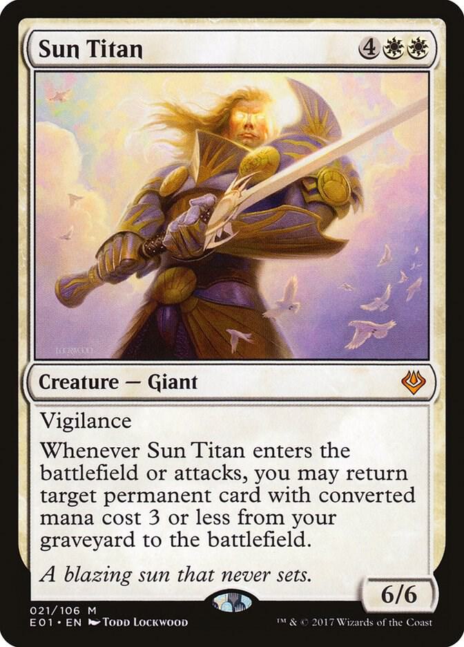 Sun Titan 21 card from Archenemy: Nicol Bolas