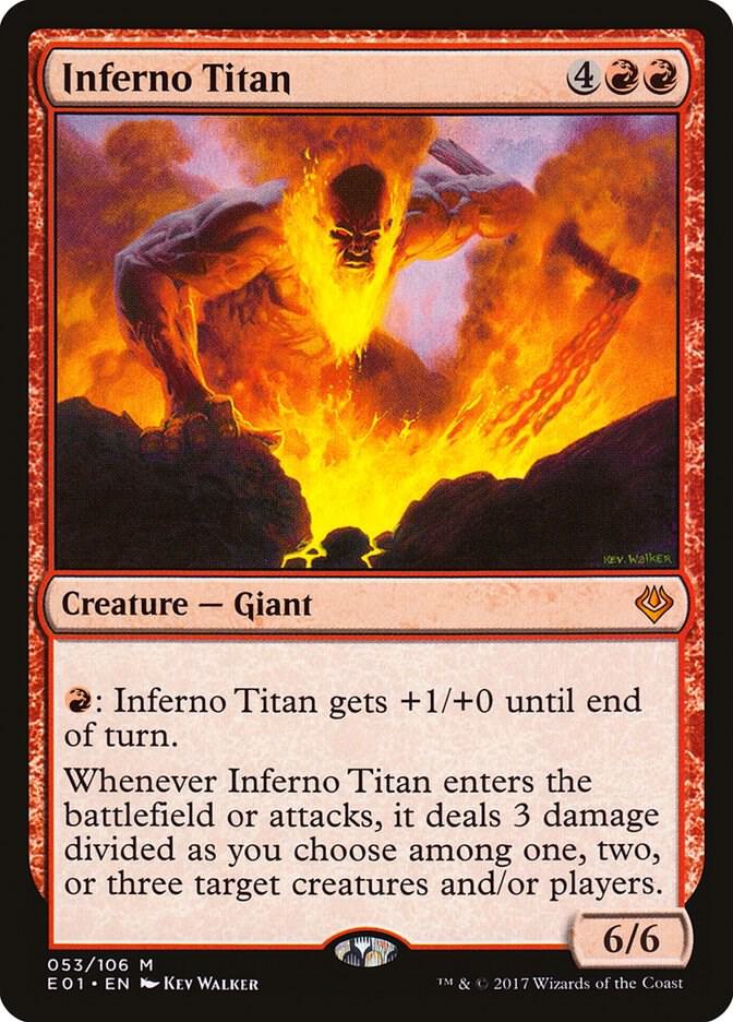 Inferno Titan 53 card from Archenemy: Nicol Bolas