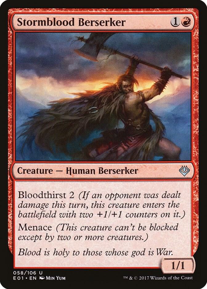 Stormblood Berserker 58 card from Archenemy: Nicol Bolas