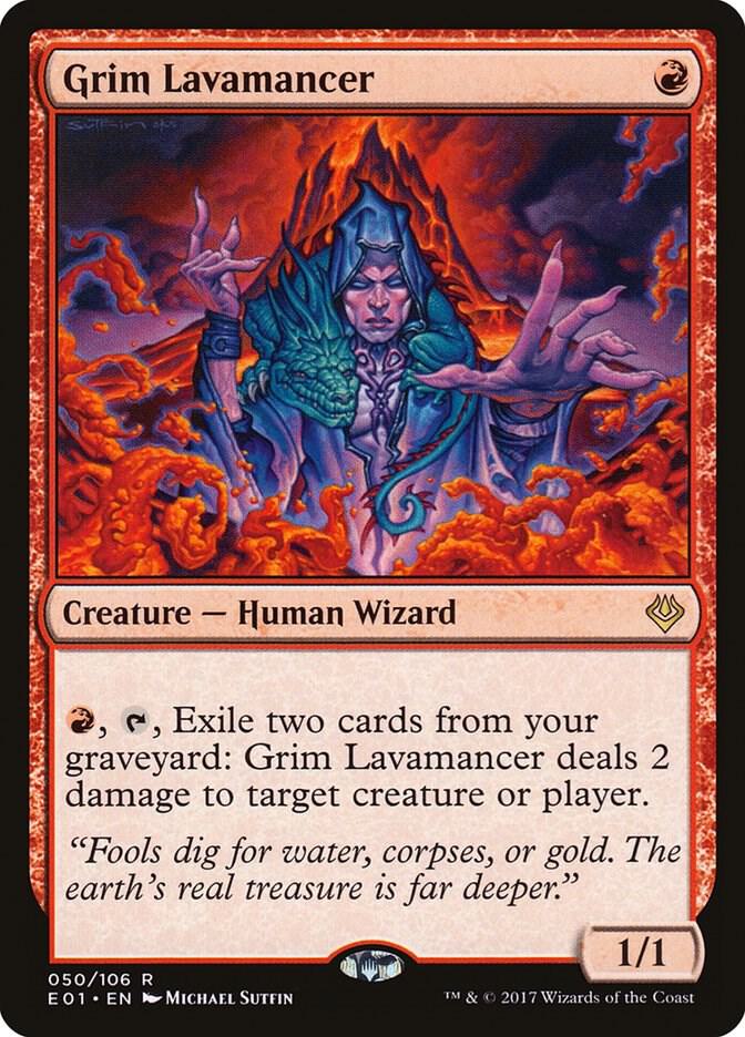 Grim Lavamancer 50 card from Archenemy: Nicol Bolas