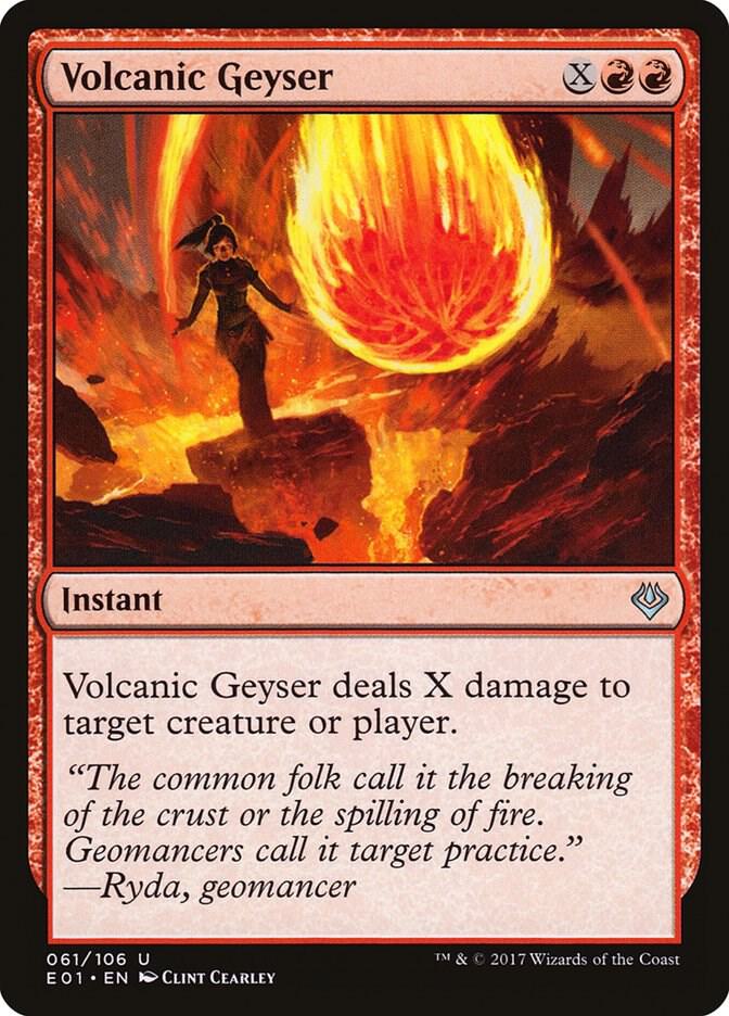 Volcanic Geyser 61 card from Archenemy: Nicol Bolas