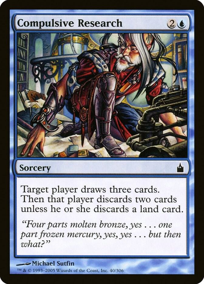 Compulsive Research 40 card from Ravnica: City of Guilds