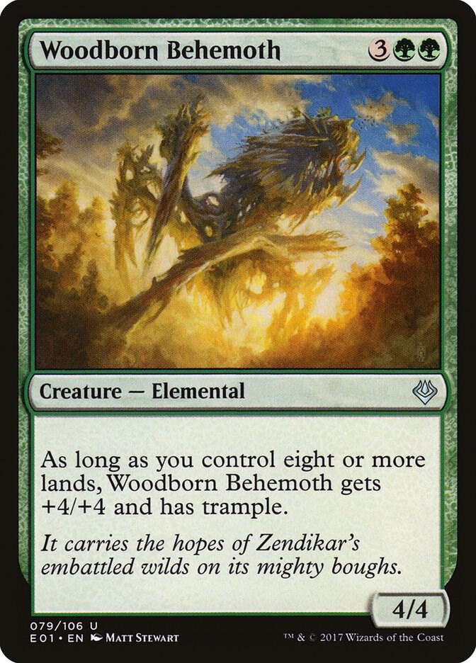 Woodborn Behemoth 79 card from Archenemy: Nicol Bolas