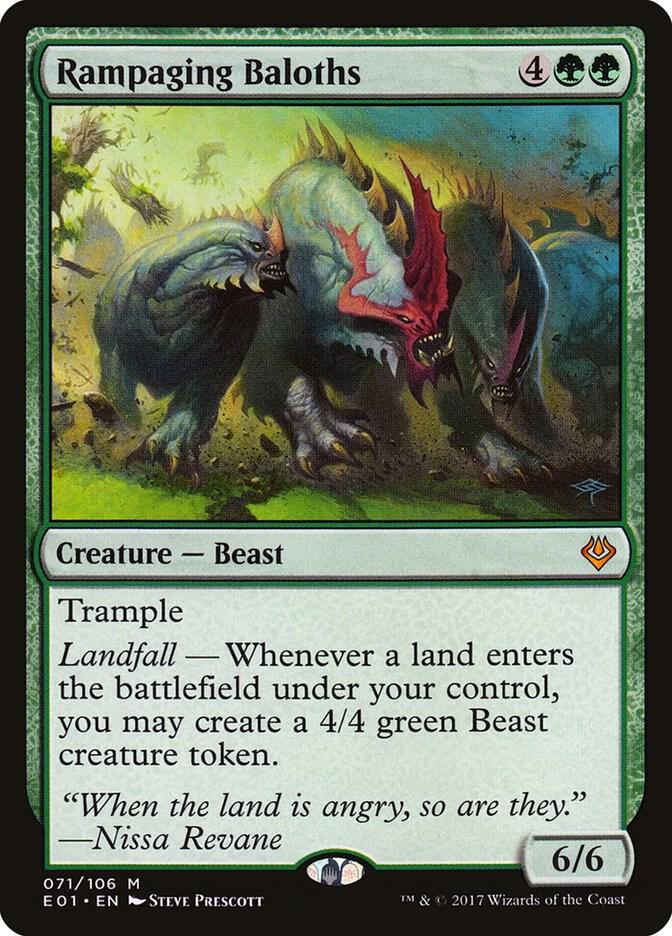 Rampaging Baloths 71 card from Archenemy: Nicol Bolas