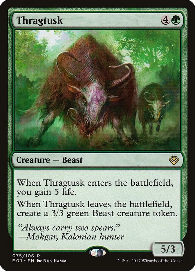 Thragtusk 75 card from Archenemy: Nicol Bolas