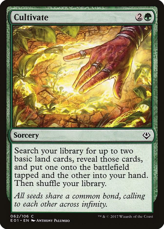 Cultivate 62 card from Archenemy: Nicol Bolas