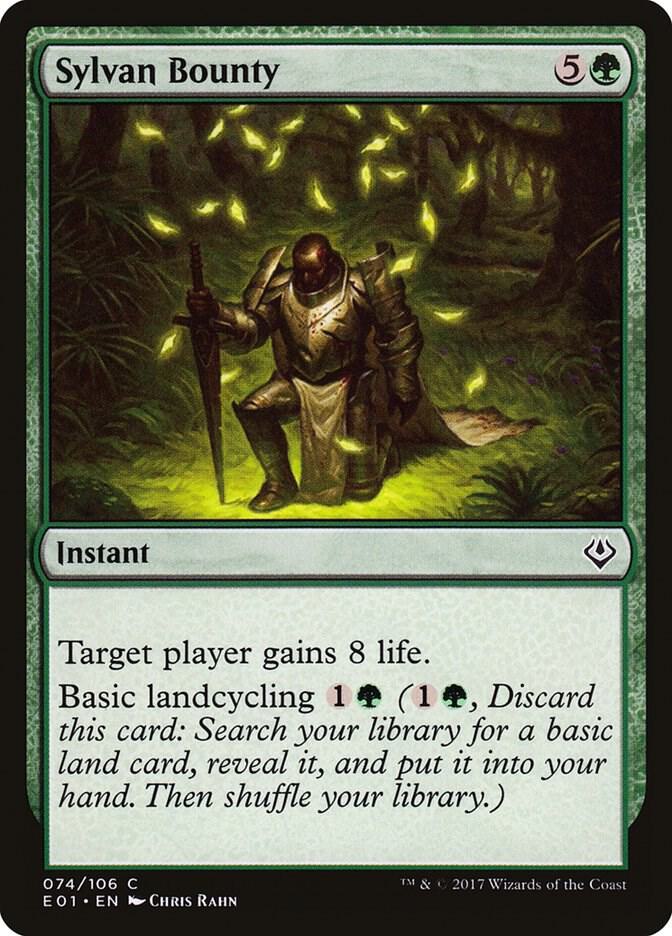 Sylvan Bounty 74 card from Archenemy: Nicol Bolas