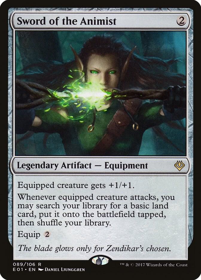 Sword of the Animist 89 card from Archenemy: Nicol Bolas