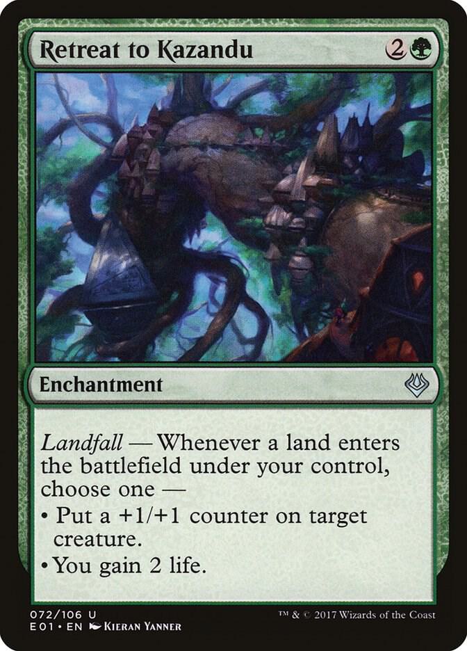 Retreat to Kazandu 72 card from Archenemy: Nicol Bolas