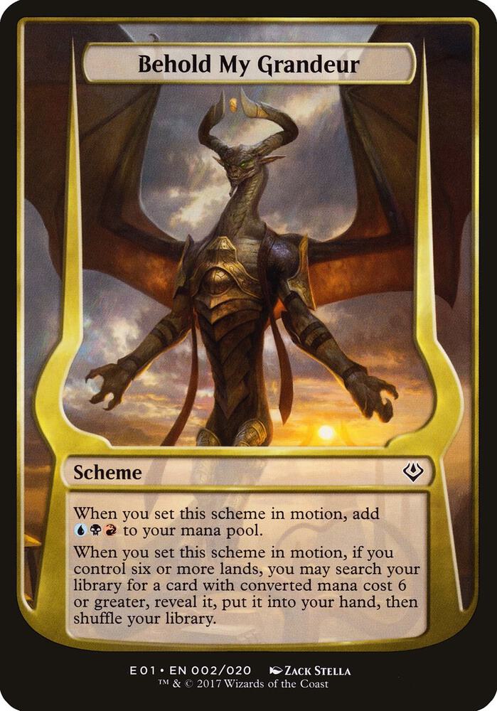 Behold My Grandeur (Archenemy: Nicol Bolas) 2 card from Oversize Cards
