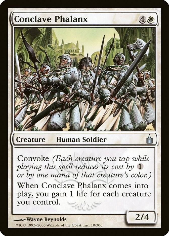 Conclave Phalanx 10 card from Ravnica: City of Guilds