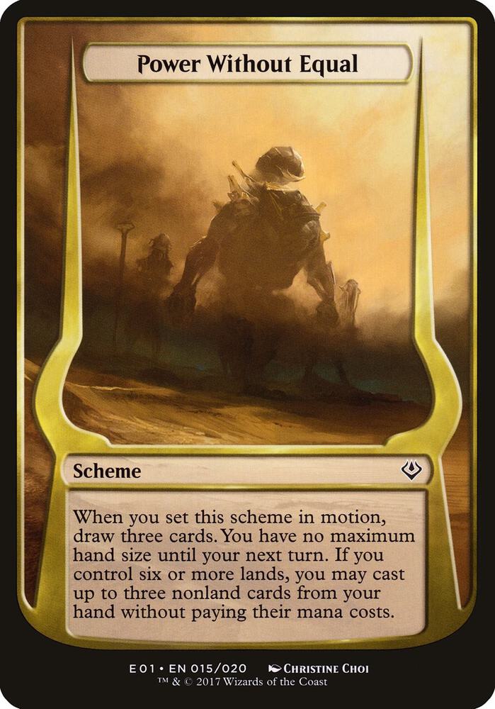 Power Without Equal (Archenemy: Nicol Bolas) 15 card from Oversize Cards