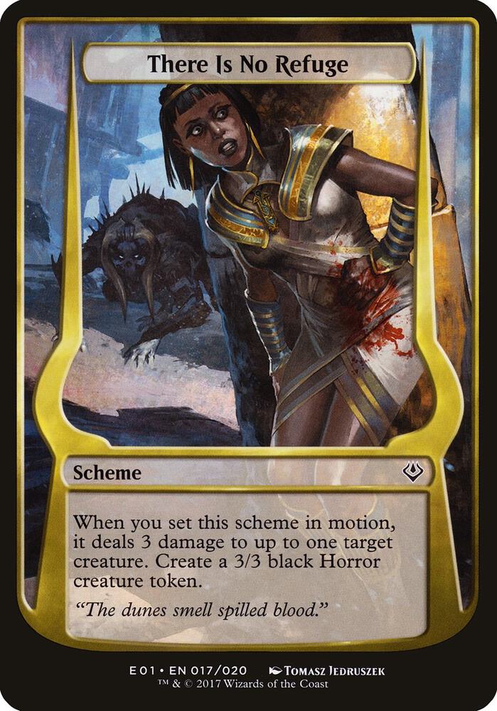 There Is No Refuge (Archenemy: Nicol Bolas) 17 card from Oversize Cards