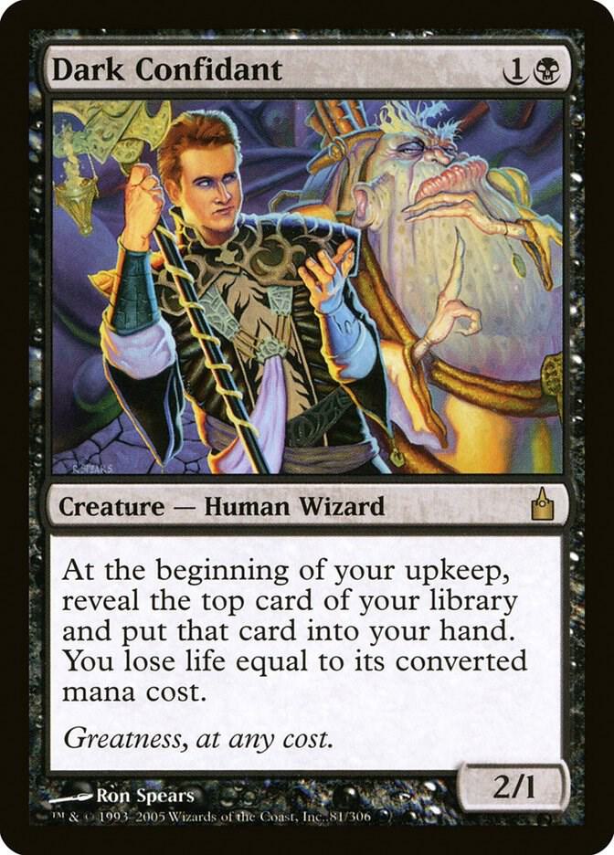 Dark Confidant 81 card from Ravnica: City of Guilds