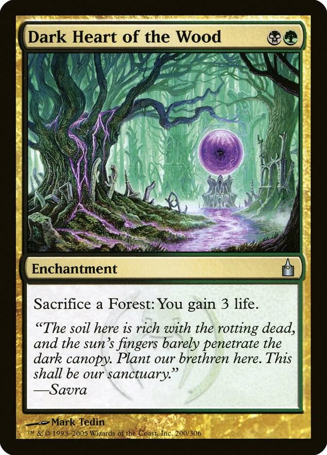 Dark Heart of the Wood 200 card from Ravnica: City of Guilds