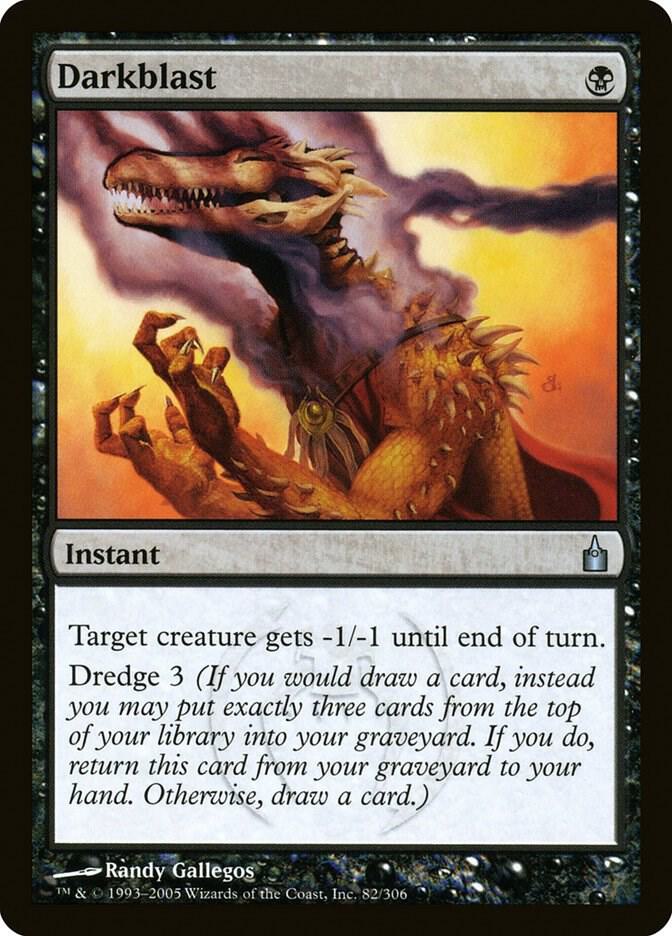 Darkblast 82 card from Ravnica: City of Guilds