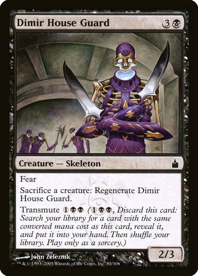 Dimir House Guard 83 card from Ravnica: City of Guilds