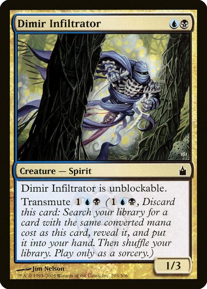 Dimir Infiltrator 203 card from Ravnica: City of Guilds