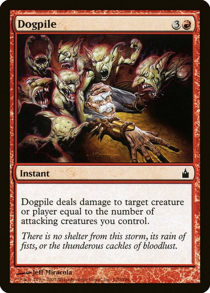 Dogpile 120 card from Ravnica: City of Guilds
