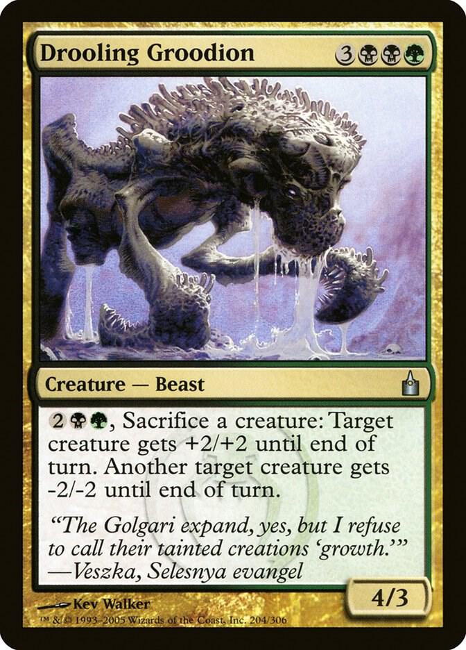 Drooling Groodion 204 card from Ravnica: City of Guilds