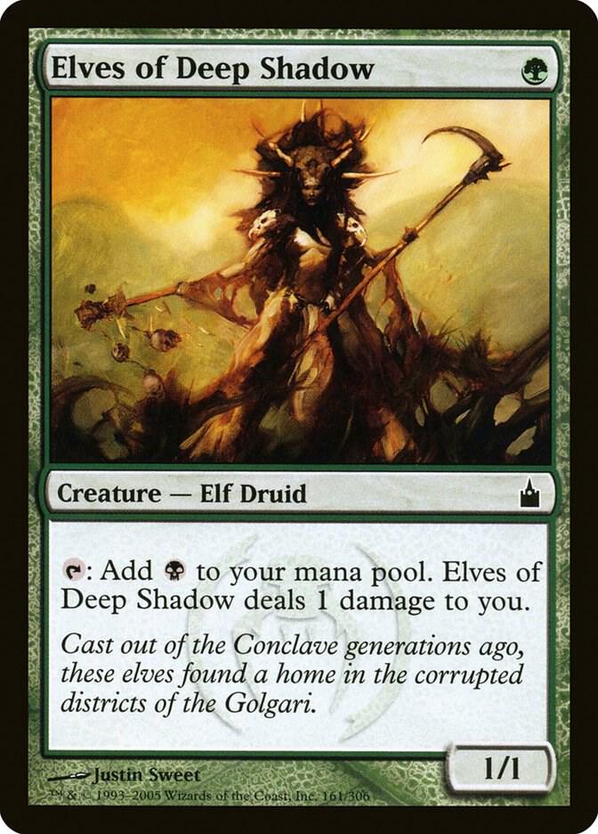 Elves of Deep Shadow 161 card from Ravnica: City of Guilds
