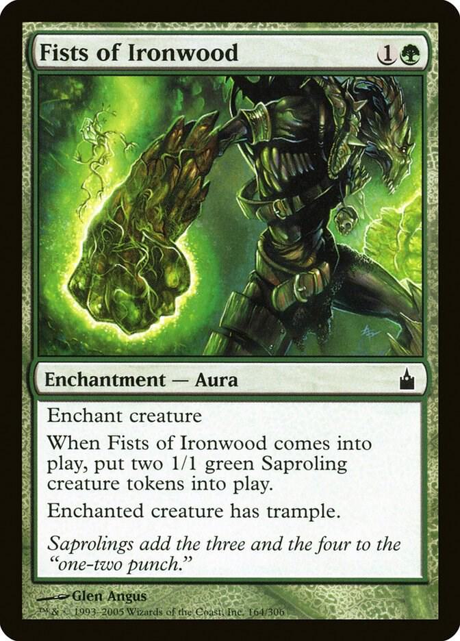 Fists of Ironwood 164 card from Ravnica: City of Guilds