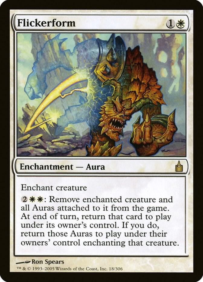 Flickerform 18 card from Ravnica: City of Guilds