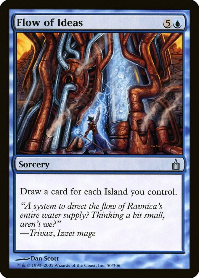 Flow of Ideas 50 card from Ravnica: City of Guilds